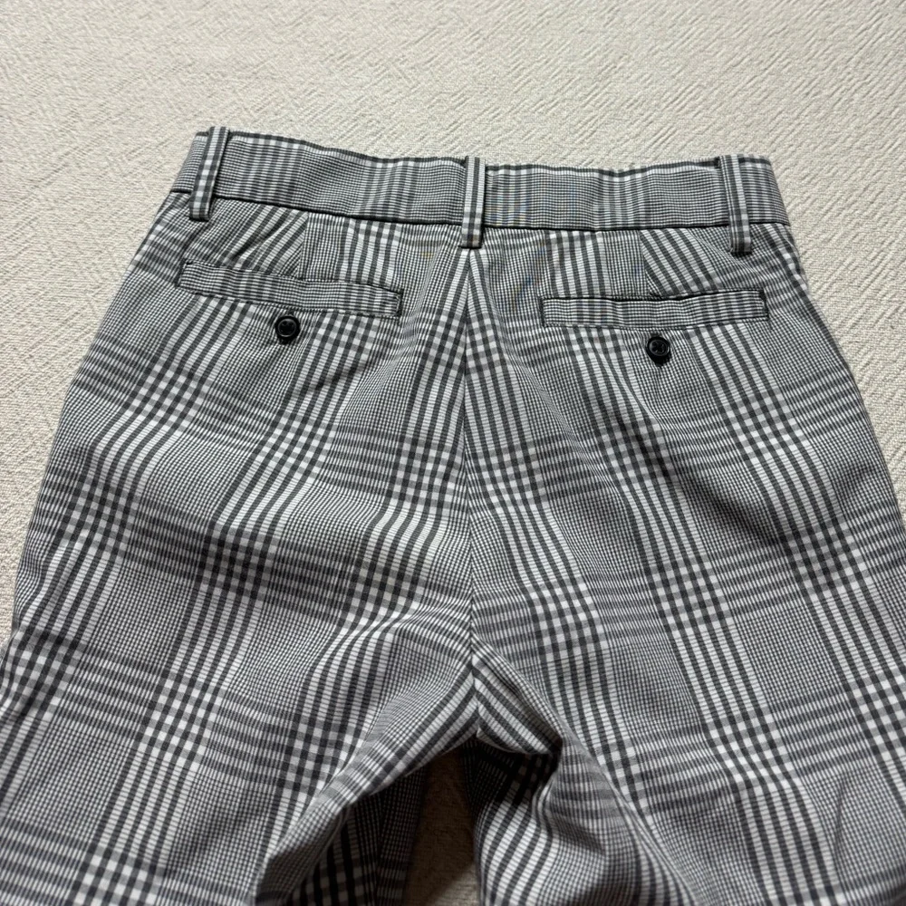 Janie & Jack Boys Gingham Plaid Grey Dressy Pants 10 - Picture 7 of 7